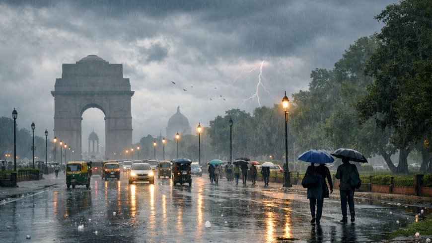 दिल्ली-NCR से कोलकाता तक मौसम ने बदला रंग, तेज हवाओं, बारिश और ओलावृष्टि ने शहरों में बढ़ाई ठंडक
